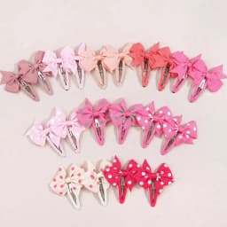 20pcs No Slip Snap Hair Clips for Baby Girls - 2 Inch Grosgrain Ribbon Hair Bows Barrettes Non-Slip Cute Hair Accessories