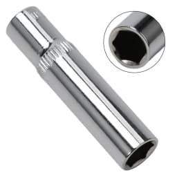 1pc 8/10/13mm 1/4 Single Extension Hexagon Socket Premium Chrome Vanadium Steel Socket Chrome Plated Finish Socket Wrench