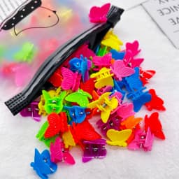 10/20Pcs Colorful Small Claw Clips Girls Cute Flower Butterfly Hair Clips Hair Accessories Kids Cartoon Hair Claws Headwear Gift