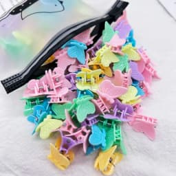 10/20Pcs Colorful Small Claw Clips Girls Cute Flower Butterfly Hair Clips Hair Accessories Kids Cartoon Hair Claws Headwear Gift