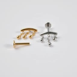 1PC-5PCS Surgical Steel Ear Cartilage Drop Chain Lip Studs Gold/Silver Labret Tragus Helix Earring Daith Lobe Piercing Jewelry