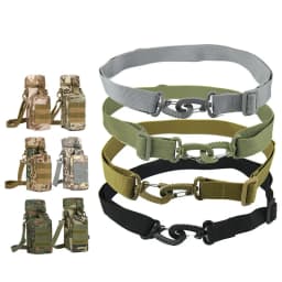 Tactical Multi-function Shoulder Strap Water Bottle Pouch Strap Replacement Adjustable Strap for Waist Pack Belt Hunting Outdoor