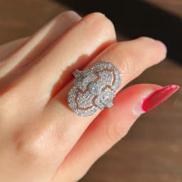 Huitan Special-interested Bridal Wedding Rings Full Brilliant CZ Elegant Women's Finger Accessories for Party Fashion Jewelry