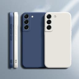 Funda Luxury Case for Samsung Galaxy S22 Plus S22+ S22Plus Ultra 5G Coque Liquid Silicone Soft Original Plain Cover High Qualtiy