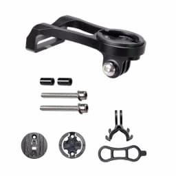 Aluminium Alloy Bicycle Computer Mount Holder Headlight Clamp Bike Handlebar Extension Bracket Adapter for GARMIN Edge GPS Gopro
