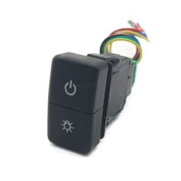 1PC Car LED Light BSM DRL Parking Radar Power Fog Lights Switch Dual Key Button for Honda CRV Odyssey Civic Fit 2008 - 2013