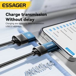 Essager 4 in 1 USB Cable Type C 65W PD Fast Charging Wire Type C To Type C Cable For iPhone 15 14 13 Pro Max iPad HUAWEI Xiaomi