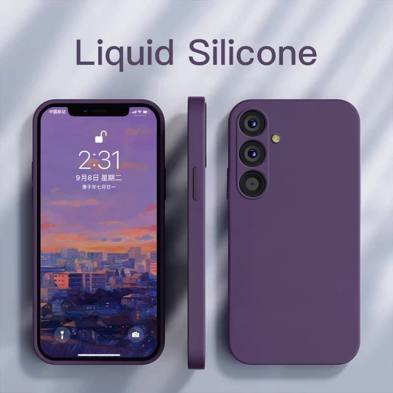 For Samsung A55 A54 5G Case Square Liquid Silicone Phone Cases For Samsung Galaxy A55 A54 A 55 5G S24 Ultra Plus Back Soft Cover