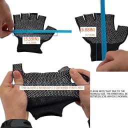 1 Pairs Bicycle Fingerless Gloves Lightweight Sunscreen Anti-Slip Riding Outdoor Workout Gloves Fitness Cycling Motorcycle