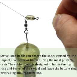 30PCS Fishing Swivel Stop Beads For Carp Quick Change Spinner Swivel Match Feeder Coarse Fishing Tackle Accessories