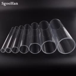 1pc O.D 16~110mm Transparent Acrylic Aquarium Fish Tank Pipe Plexiglass Water Supply Tube Home Garden DIY Watering Fittings 32CM