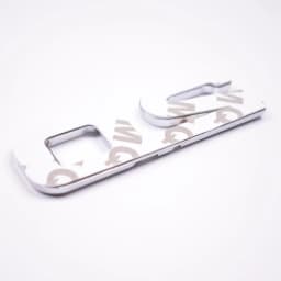 YAQUICKA Metal Silver 3D 2.0 2.0T Car Rear Trunk Emblem Badge Sticker For BMW Audi Ford Toyota Volkswagen Etc Auto Car-Styling