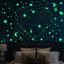 3D Bubble Luminous Stars Moon Dots Wall Stickers For Kids Room Bedroom Home Decoration Glow In The Dark DIY Combination Decals