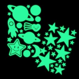 3D Bubble Luminous Stars Moon Dots Wall Stickers For Kids Room Bedroom Home Decoration Glow In The Dark DIY Combination Decals