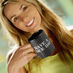 Funny Middle Finger mugs,Have a Nice Day Coffee Mug Creative Cup for Coffee Milk Tea Cups,Ceramic Coffee Porcelain Tea Cup Gift