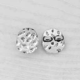 20 x Tibetan Silver Metal Button Beads Flower Heart Round Sewing for Leather Craft Clothes Bags