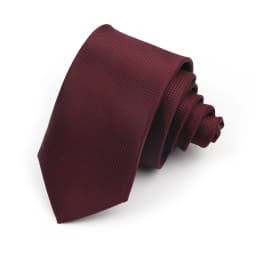 6cm Mens Business Tie Fashion Classic Skinny Fine Grid Necktie Wine Red Blue Pink Champagne Suit Cravat Wedding Party Accessory