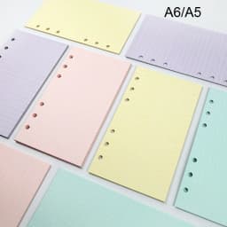 2025 New 40 Sheets A5 A6 Loose Leaf Notebook Paper Refill Spiral Binder Index Inner Pages Monthly Weekly Daily Planner Agenda