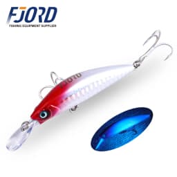 FJORD 70mm 17g Fishing Bait Heavy Minnow Laser Hard Artificial Bait Plastic Professional Seawater Lure Sinking Fishing Equipment