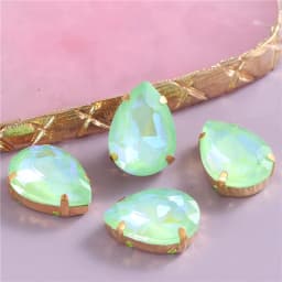 New Teardrop Glass Sew On Rhinestones With Gold Claw Glitter Crystals Stones For Sewing Clothes Shoes Diy 10x14mm 13x18mm