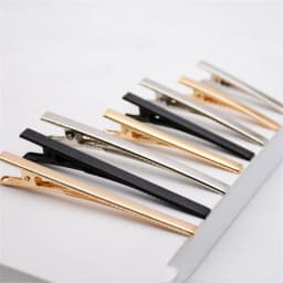 10pcs 5mm Width 47/60/80mm Alligator Hair Clip Hairpin Flat Top With Teeth Blank Setting For DIY Hair Clips Jewelry Making