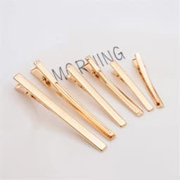 10pcs 5mm Width 47/60/80mm Alligator Hair Clip Hairpin Flat Top With Teeth Blank Setting For DIY Hair Clips Jewelry Making
