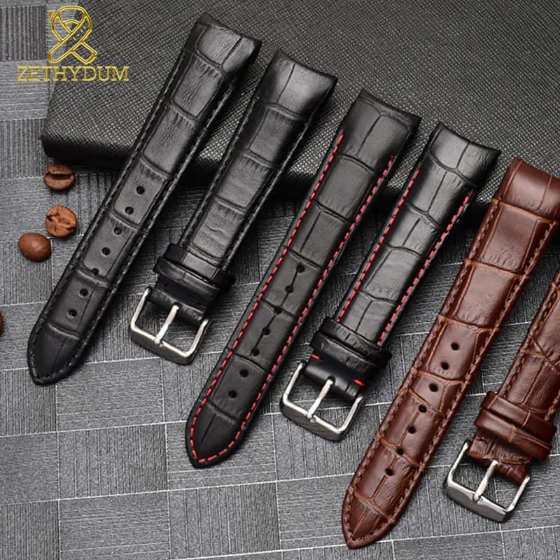 Genuine leather bracelet curve end watch-Strap 20mm for citizen BL9002-37 05A BT0001-12E 01A watch band 21mm watchband 22mm