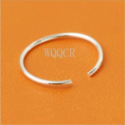 20PCS 925 Silver Nose Ring Lip Piercing Jewelry For Women Cartilage Helix Hoop Small Tiny Seamless Body Piercing Supplies