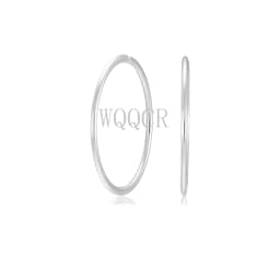 20PCS 925 Silver Nose Ring Lip Piercing Jewelry For Women Cartilage Helix Hoop Small Tiny Seamless Body Piercing Supplies