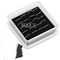 20PCS 925 Silver Nose Ring Lip Piercing Jewelry For Women Cartilage Helix Hoop Small Tiny Seamless Body Piercing Supplies