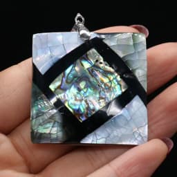 Natural Shell Pendant Mother of Pearl Splicing Abalone Shell Exquisite charms For jewelry making DIY Necklace accessories