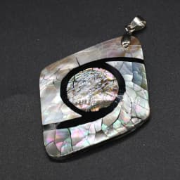 Natural Shell Pendant Mother of Pearl Splicing Abalone Shell Exquisite charms For jewelry making DIY Necklace accessories