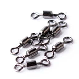 DNDYUJU 50PCS Rolling Swivel Solid Ring LB Lures Fishing Hooks Barrel Bearing Fishing Connector 15 Sizes