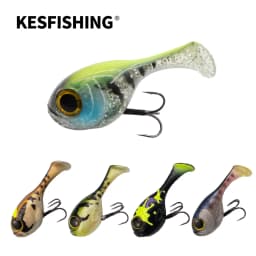 KESFISHING Soft Lure Balloonfish 82mm Top Quality Deraball Artificial Bait SwimBait with Hook for All Fish Fishing Tackle