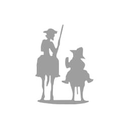 STICKER VINYL Famous novel Don Quixote Cervantes character sketch CAR STICKER
