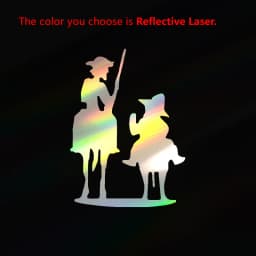 STICKER VINYL Famous novel Don Quixote Cervantes character sketch CAR STICKER