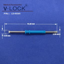 2026 Wholesale Electrosurgical Cautery Pencil Needle Electrode 2.36*70mm for Disposable ESU Pencil 10pcs Packing