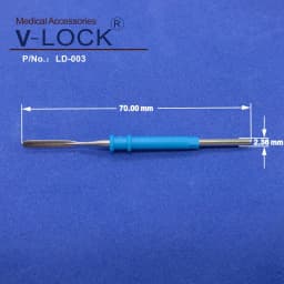 2026 Wholesale Electrosurgical Cautery Pencil Needle Electrode 2.36*70mm for Disposable ESU Pencil 10pcs Packing