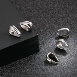 5pcs/lot Stainless Steel Pendant Pinch Bail Clasps Necklace Hooks Clips Connector For Jewelry Making Findings Accessories DIY