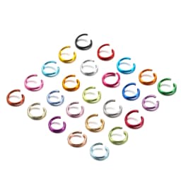 300Pcs/Lot 6 8 10 mm Metal Colorful Open Jump Rings Split Rings Jump Rings Connectors For DIY Jewelry Making Findings Supplies
