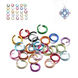 300Pcs/Lot 6 8 10 mm Metal Colorful Open Jump Rings Split Rings Jump Rings Connectors For DIY Jewelry Making Findings Supplies