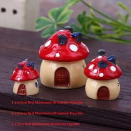 Cute Village House Miniature Garden Mini Craft Figurine Plant Pot Garden Ornament Miniature Fairy Garden Decor DIY Accessories