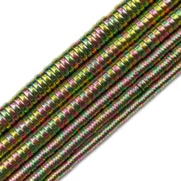 Gold Color,Purple,Green,Flat Round Coin Hematite 3/4/6/8mm Natural Stone Spacers Loose Beads For Jewelry Making DIY Accessories