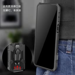 Luxury Shockproof Case For Xiaomi Redmi Note 11 10 9 8 5 6 7 PRO For Redmi 8 8A 7A 9 9A 9C Armor Stand Holder Belt Clip Covers