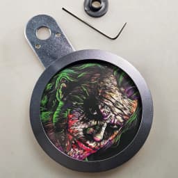 Motorcycle Tax Disc Motorbike Universal Round, Motorcycle Insurance Sticker Holder, Waterproof Multicolors