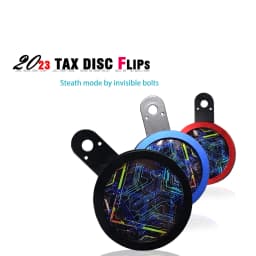 Motorcycle Tax Disc Motorbike Universal Round, Motorcycle Insurance Sticker Holder, Waterproof Multicolors