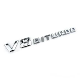 V8 V12 Biturbo Emblem Badge Decal 3D Car Sticker Emblem Logo For Benz BMW VW Hyundai Mazda Opel Skoda Toyota Audi HondaChevrolet