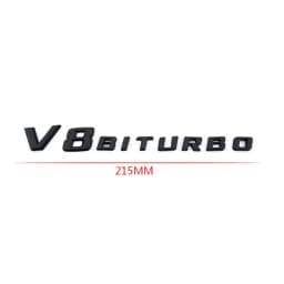 V8 V12 Biturbo Emblem Badge Decal 3D Car Sticker Emblem Logo For Benz BMW VW Hyundai Mazda Opel Skoda Toyota Audi HondaChevrolet