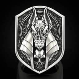 New 2020 The ring of Anubis The Egyptian God of death golring-platedwerewolf ring