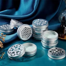 10Pcs Empty 5g-60g Round Aluminum Tin Jars W/ Screw Lid for Aromatherapy Creams Balm Nail Candle Cosmetic Container Tea Cans